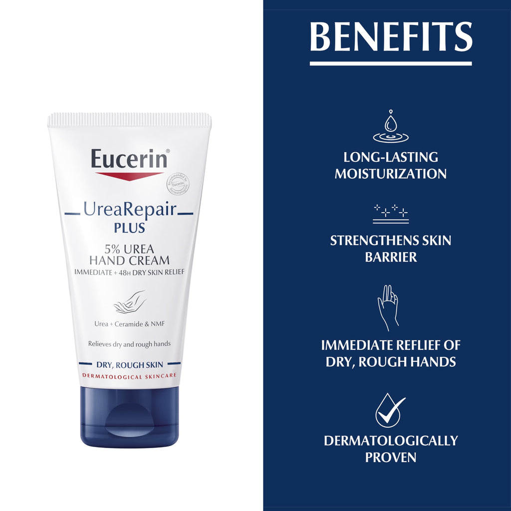 Buy now Eucerin Dry Skin Intensive Hand Cream - 5% Urea 75ml at indiglob india