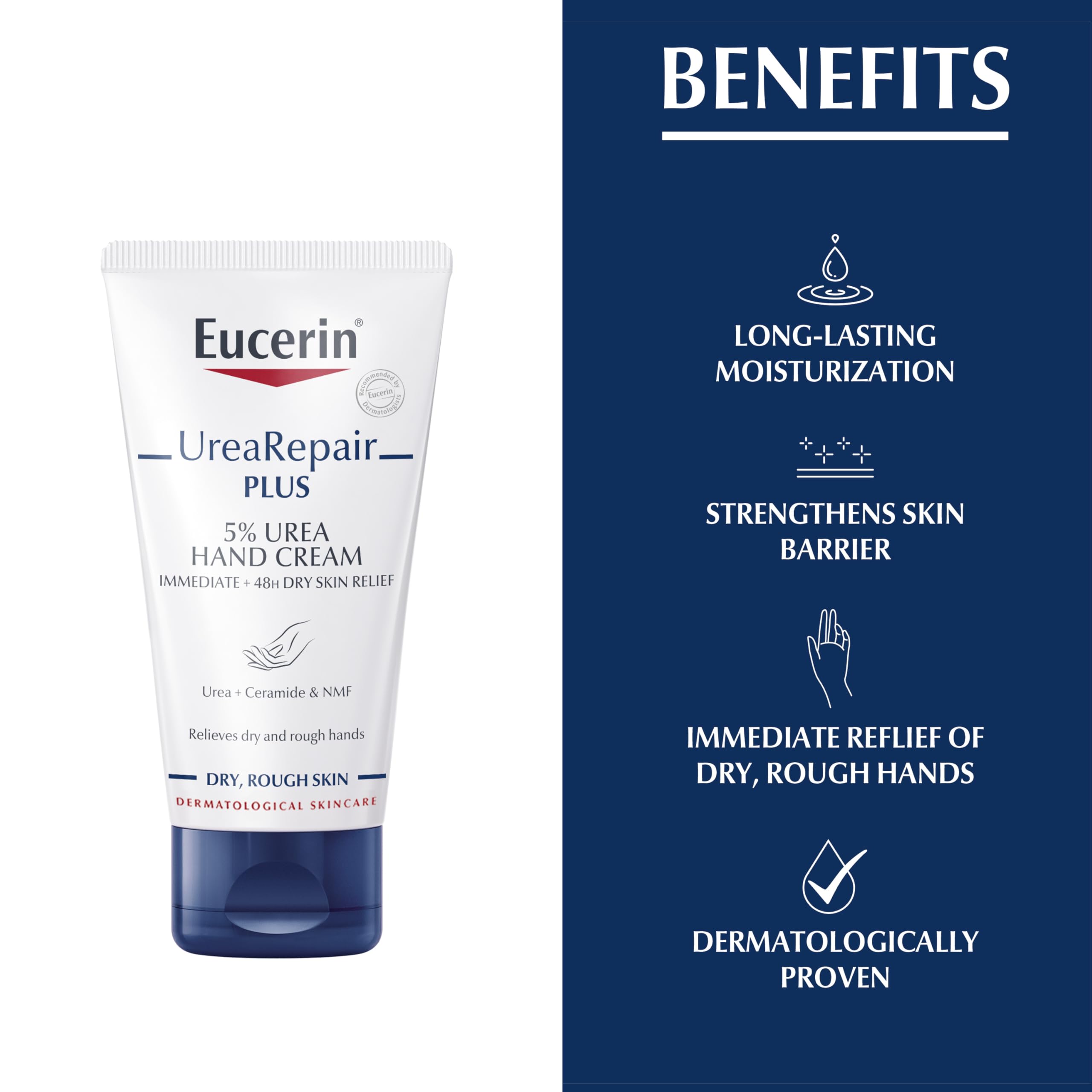 Buy now Eucerin Dry Skin Intensive Hand Cream - 5% Urea 75ml at indiglob india