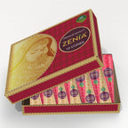 Zenia (Pack of 3) 100% Natural Henna Hair Color Paste Hair Dye Cones Dark Reddish-Brown Color 25g Each Cone