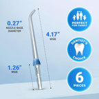 Buy now Water Flosser Replacement Tips for Waterpik, Replacement Heads for Waterpik (6 Classic Jet Tips) at indiglob india