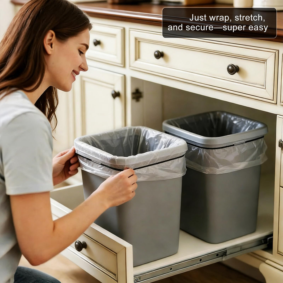 Trash Can Rubber Bands 3pcs, Garbage Can Rubber Bands, Trash Can Bag Holder