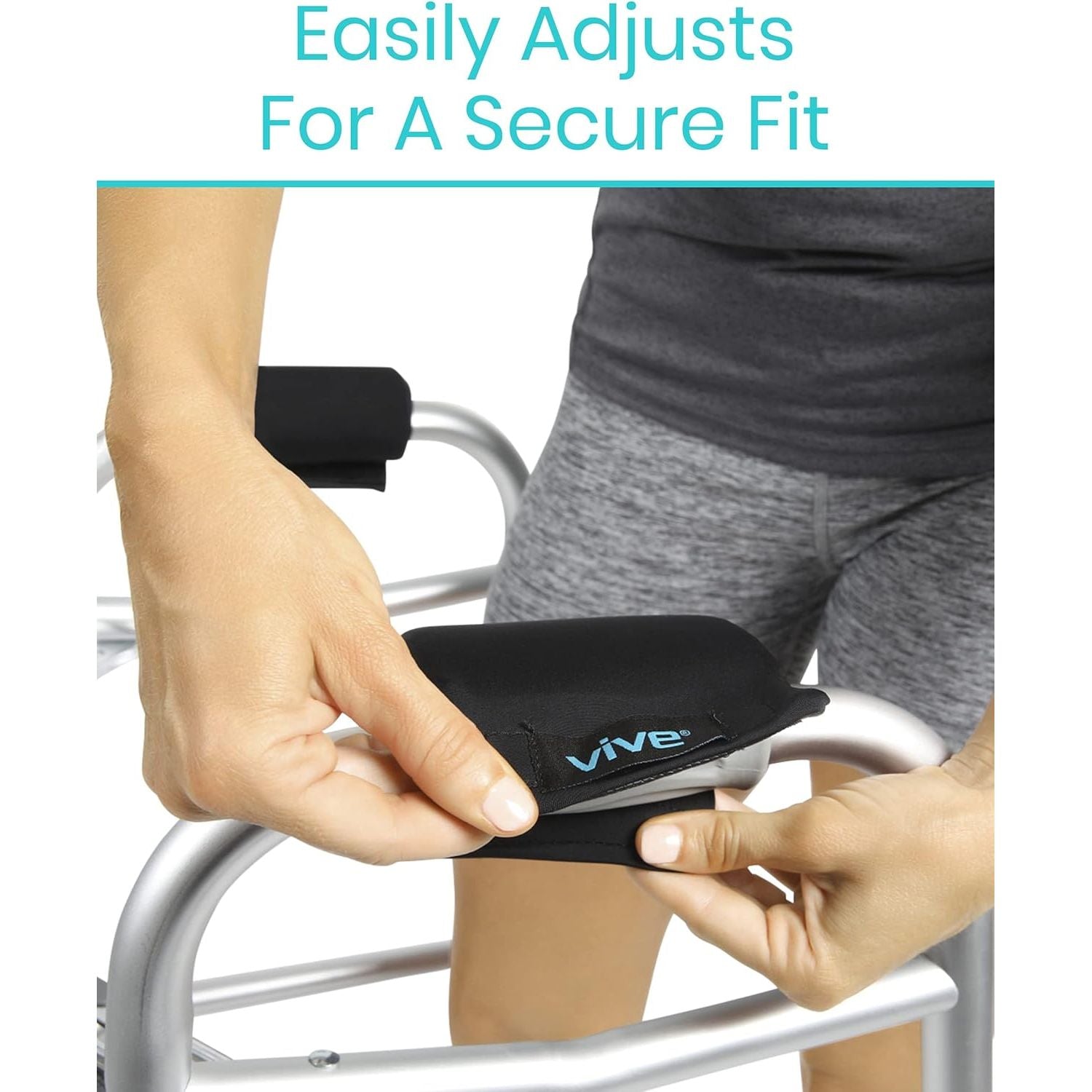 Buy now Vive Walker Handle Cushions - Padded Hand Covers - Soft Cushion Padding Medical for Folding Rolling Wheelchair, Rollator Handle, Senior, Elderly Grippers - Crutch Handle Pad Grips - Mobility Aid at indiglob india