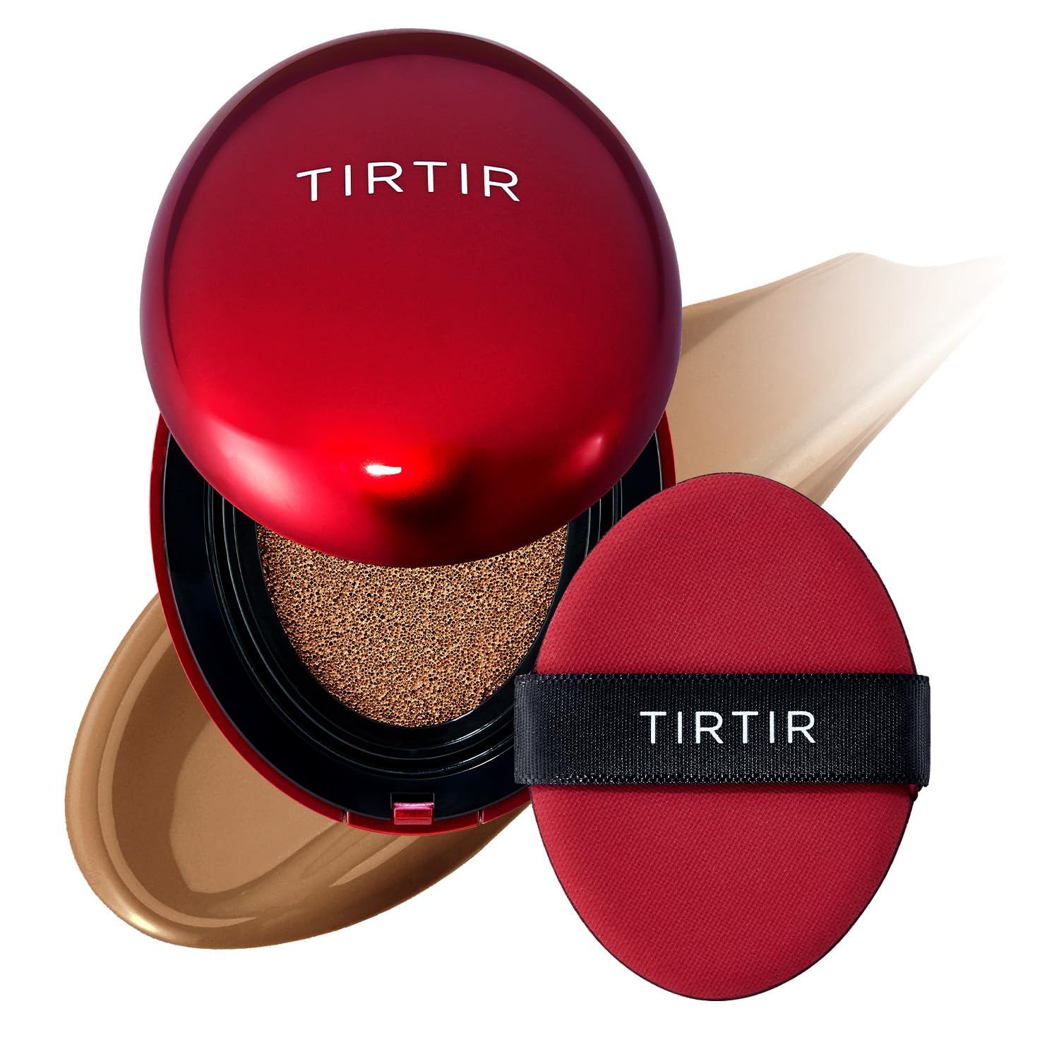 Buy now TIRTIR Mask Fit Red Cushion Foundation | Full coverage, Weightless, Skin fit, Satin Glow Finish, Korean Makeup BB Foundation, beauty, Tattoo cover up, Buildable (#21N Ivory, 0.63 Fl Oz) 43N Deep Cocoa 0.15 Fl Oz (Pack of 1) at indiglob india