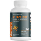 Bronson Vitamin D3 10,000 IU (250 mcg) Immune & Muscle Support, 360 Tablets | Bone & Teeth Support, Non-GMO, Gluten-Free & Soy-Free