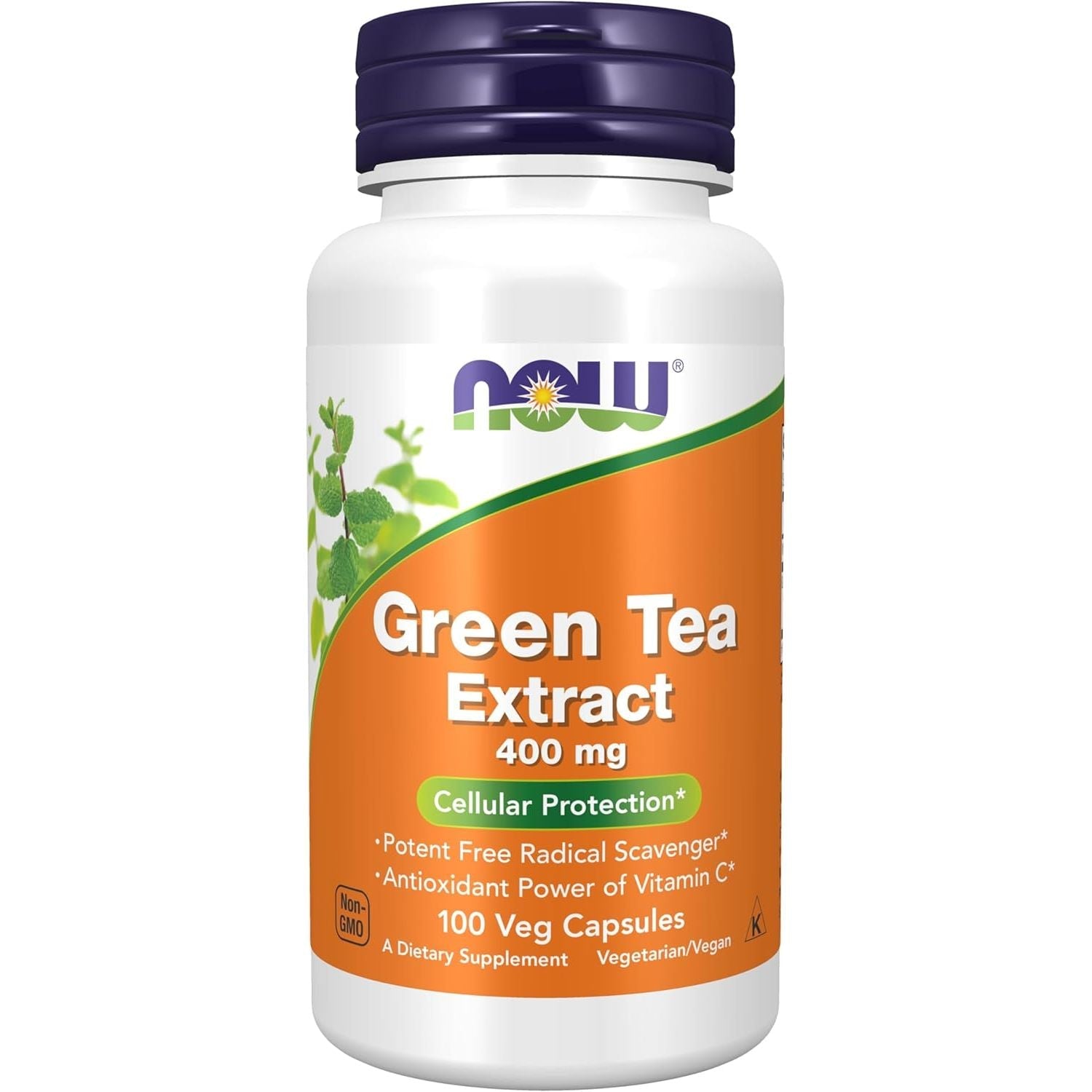 Buy now NOW Foods Supplements, Green Tea Extract 400 mg with Vitamin C, Cellular Protection*, 100 Veg Capsules 100 Count (Pack of 1) at indiglob india