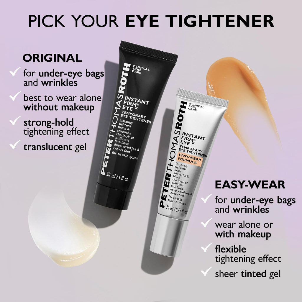 Peter Thomas Roth | Instant FIRMx® Eye Temporary Eye Tightener Easy-Wear Formula | For Firming Under-Eye Bags & Wrinkles