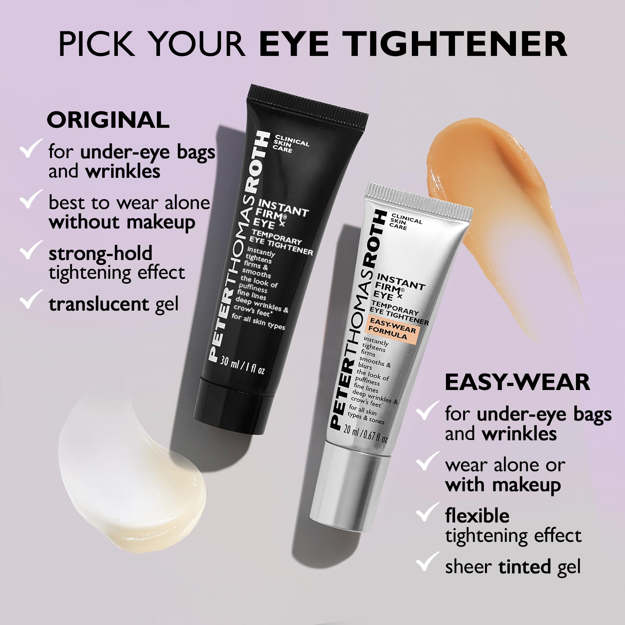 Peter Thomas Roth | Instant FIRMx® Eye Temporary Eye Tightener Easy-Wear Formula | For Firming Under-Eye Bags & Wrinkles