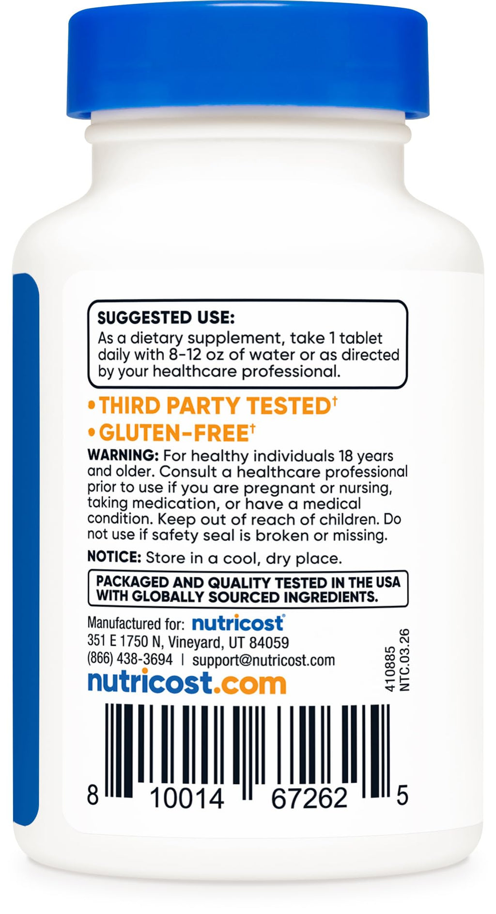 Nutricost Kelp Tablets, 325mcg of Iodine, 240 Tablets, Gluten-Free