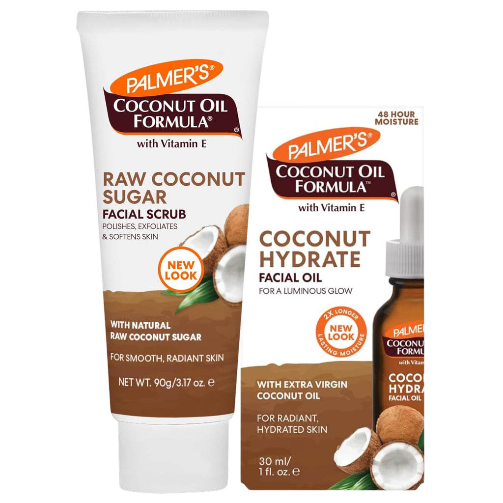 Palmer's Coconut Sugar Facial Scrub Exfoliator (3.17 Oz - Pack of 3) | 3.17 oz Face Scrub to Gently Exfoliate Away Dirt and Dead Skin Cells with Chamomile to Soften & Calm for Smooth, Radiant Skin