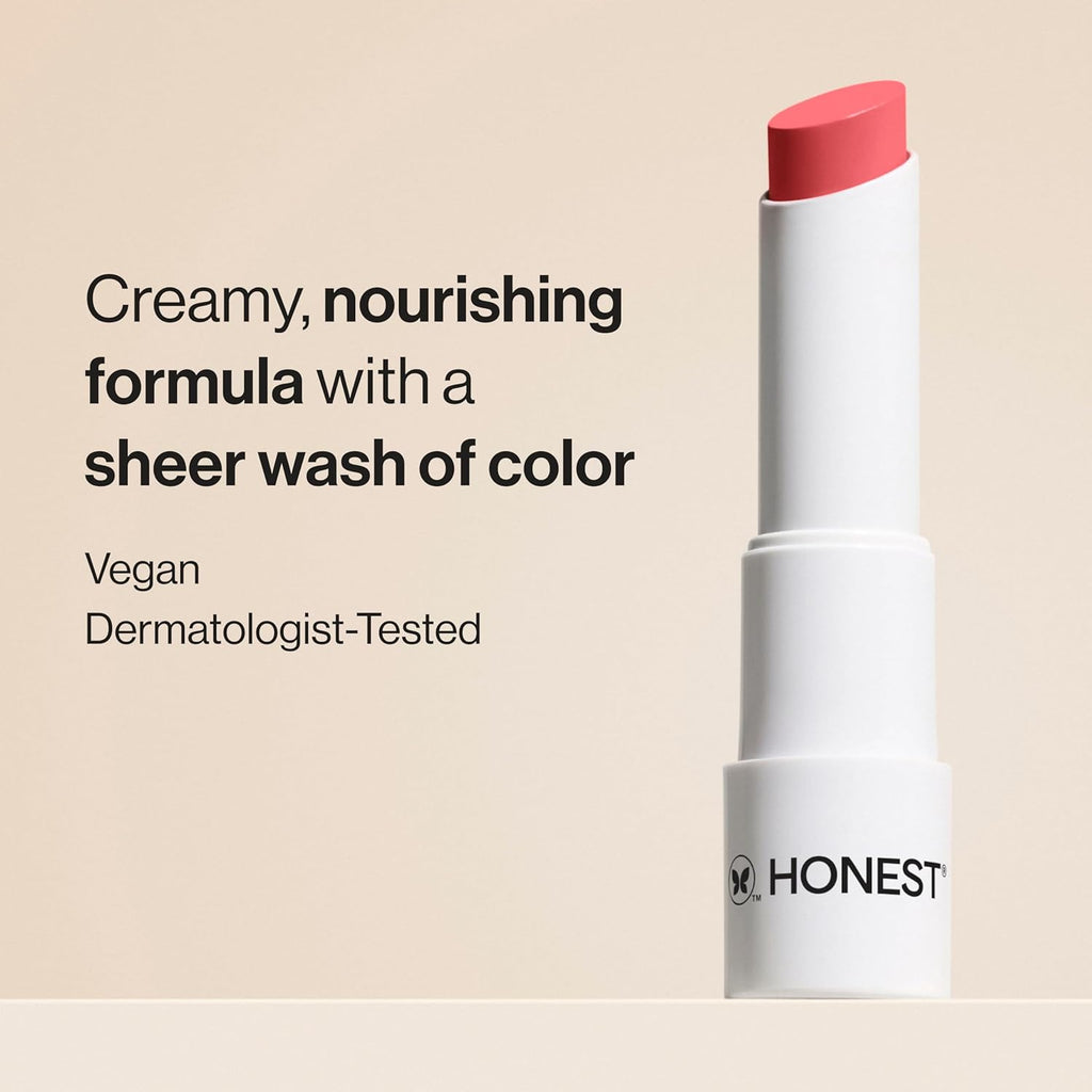 Buy now Honest Beauty Moisturizing Vegan Tinted Lip Balm | Antioxidant-rich Acai Extracts + Avocado Oil | Paraben Free + Cruelty Free | Summer Melon at indiglob india