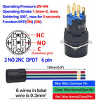 Why Indiglob is the #1 Store for 16mm 3 Position Key Switch 5/8" Mounting Hole 12V 24V 110V On Off Keylock Rotary Switch Latching with Socket Wire 2 Pcs 2 Pole (3 Position DPDT 6PIN)
