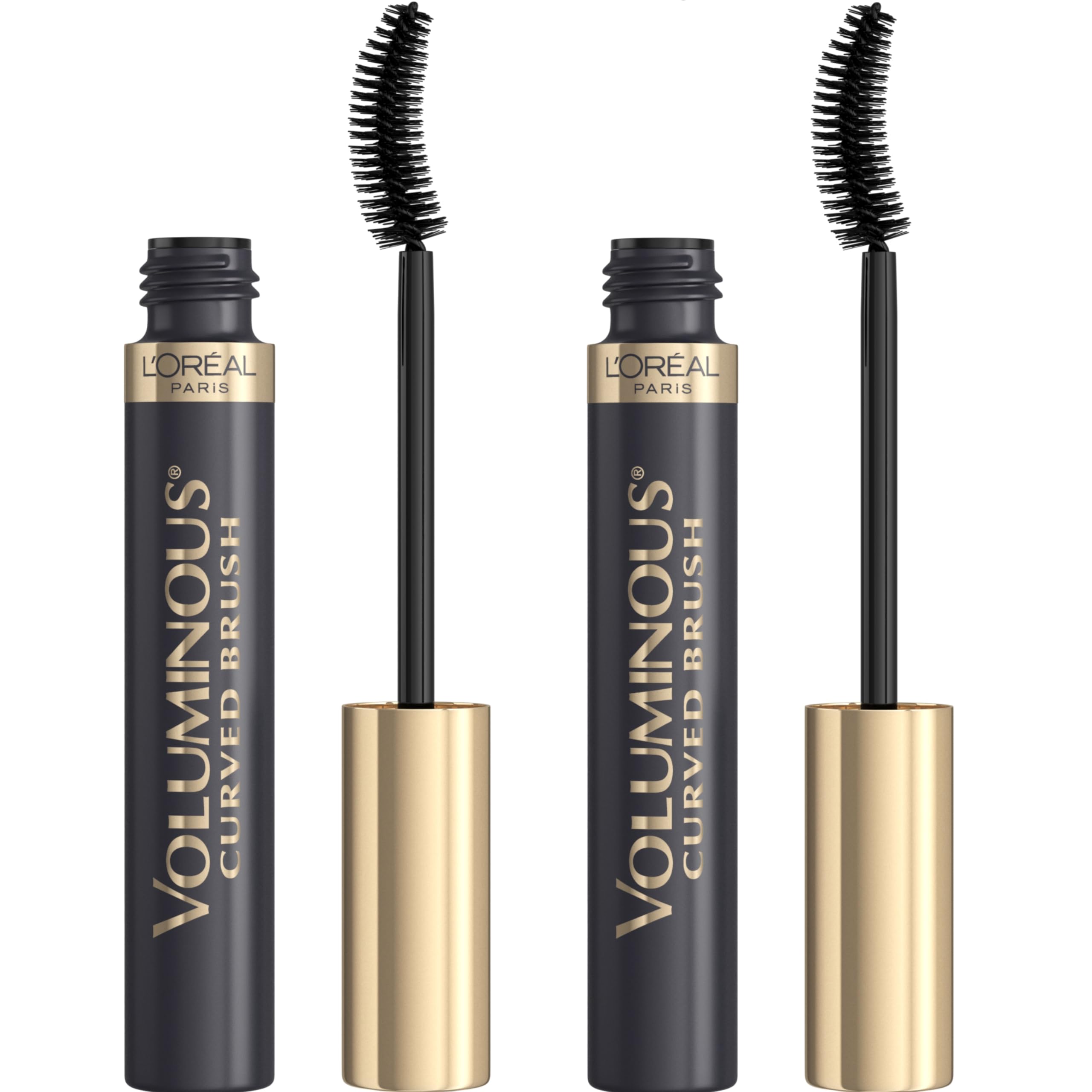 L'Oreal Paris Makeup Voluminous Original Curved Brush Mascara, Black, 0.28 Fl Oz