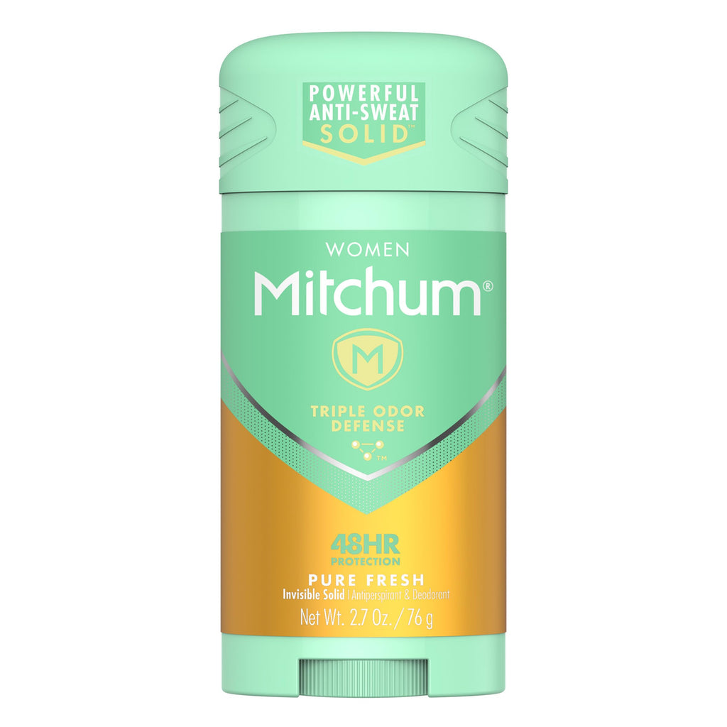 Mitchum Women Invisible Solid Antiperspirant Deodorant, Pure Fresh, 2.7 oz | Women's antiperspirant & deodrant delivers 48-hour odor protection after only one application. Pure Fresh scent.