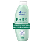 Head & Shoulders Anti-Dandruff Shampoo, BARE Soothing Hydration, 1% Pyrithione Zinc, Dry Scalp Relief, Free of Sulfates, Silicones, Dyes, 13.5 Fl Oz