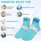 Buy now SuzziPad Cold Therapy Socks with Reusable Gel ice Packs - Achieve Relief from Sprains, Muscle Pain, Bruises, Swelling, Edema, Chemotherapy, Arthritis, Post Partum Foot (S/M) at indiglob india
