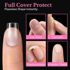 Premium imported soft gel medium almond nail tips. 600 pieces provide a flawless shape for all nail types.