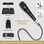 Buy now TONOR K1 Vocal Microphone for Singing, Dynamic Handheld Wired Karaoke Mic, Microfono with 5M XLR to 1/4" Cable, Compatible with Amp, Mixer, Suitable for Speech, Karaoke and Outdoor Activities at indiglob india