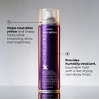 RUSK Deepshine PlatinumX Hairspray, Fast-Drying Finishing Spray, All-Day Humidity Resistance Provides Strong Hold, Shape, and Body for a Shiny Look, 10.2 oz