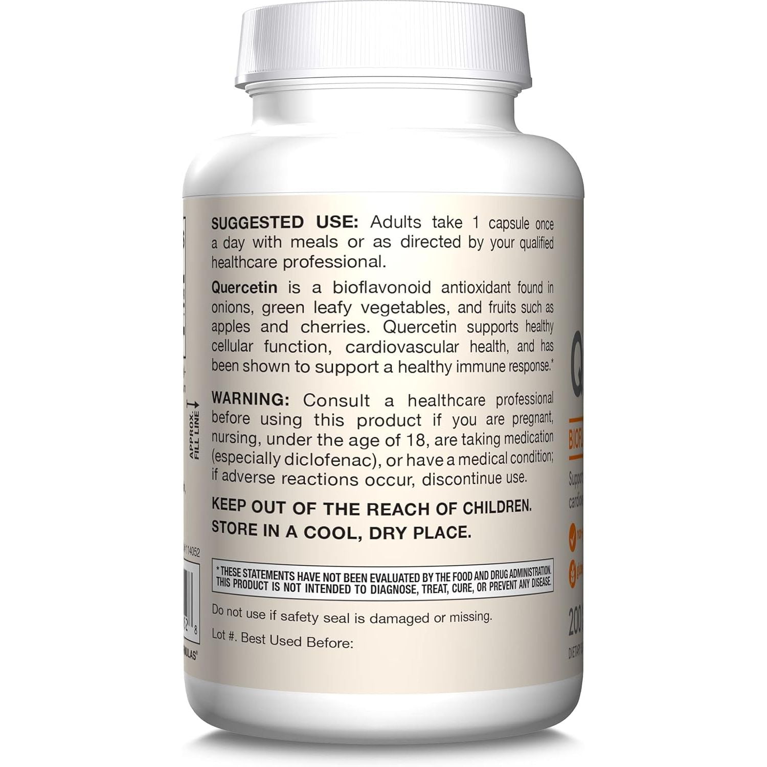 Buy now Jarrow Formulas Quercetin 500 mg - 200 Veggie Caps - Supports Antioxidant Status, Cardiovascular Health & Immune Health - 200 Servings at indiglob india