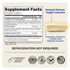 Advanced Prebiotics & Probiotics for Women & Men, 30 Capsules | Digestive Enzymes, L. Reuteri, Inulin Fiber for Immune, Digestive and Gut Health Support - Non-GMO, Gluten-Free, Dairy-Free