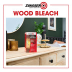 Buy now Zinsser Wood Bleach Kit | Lighten Furniture, Floors, Cabinets, Trim | Removes Red Tone | 2-Step Brightening System | 2-Step 8 fl. oz. Kit (16 fl. oz. Total) at indiglob india
