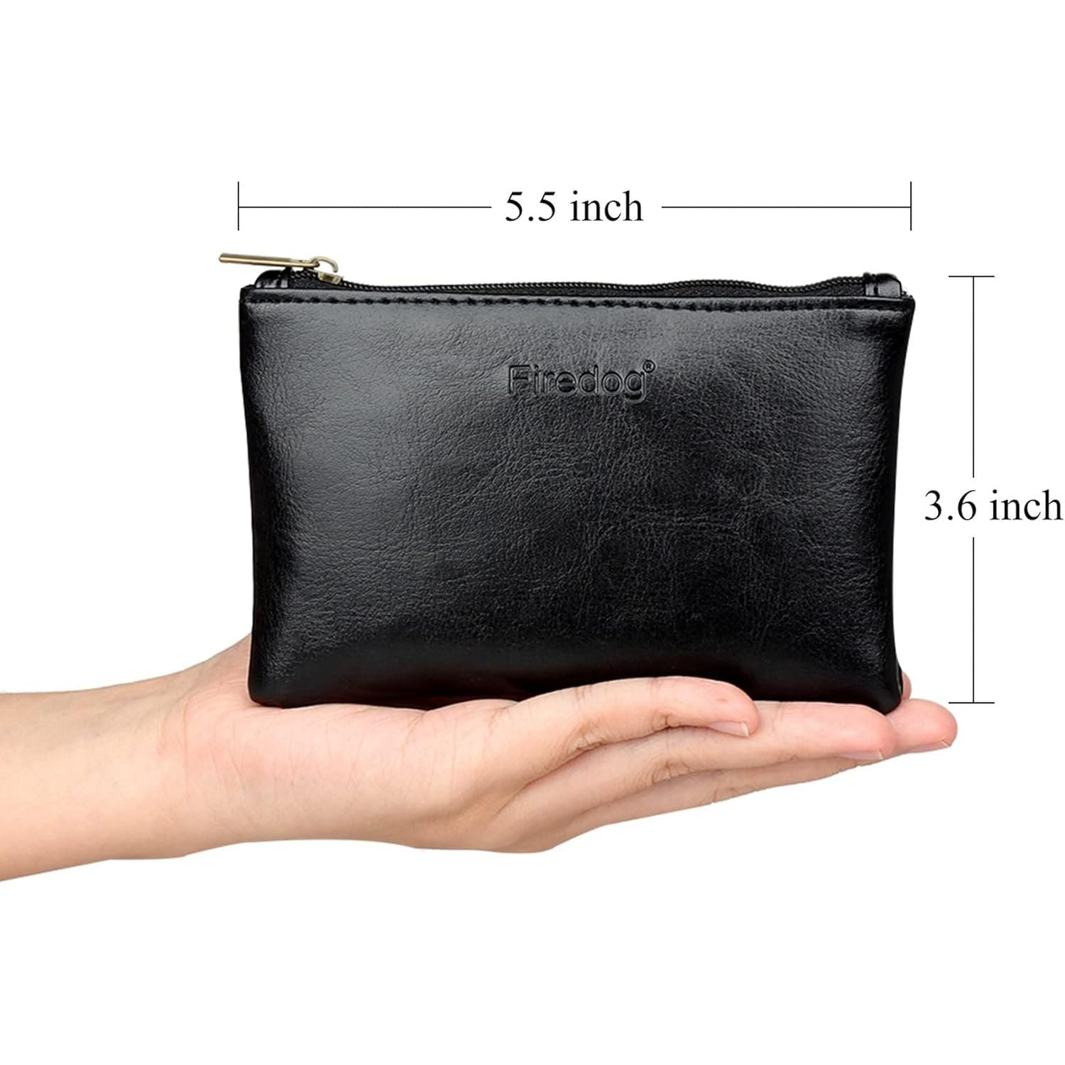 Buy now FIREDOG Tobacco Pouch Bag Pipe Case Rolling Storage Carrying Travel Vintage Holder Rollup Free Ciggerate Smoking Tobacco Pouch Leather Zipper Black Regular Size at indiglob india
