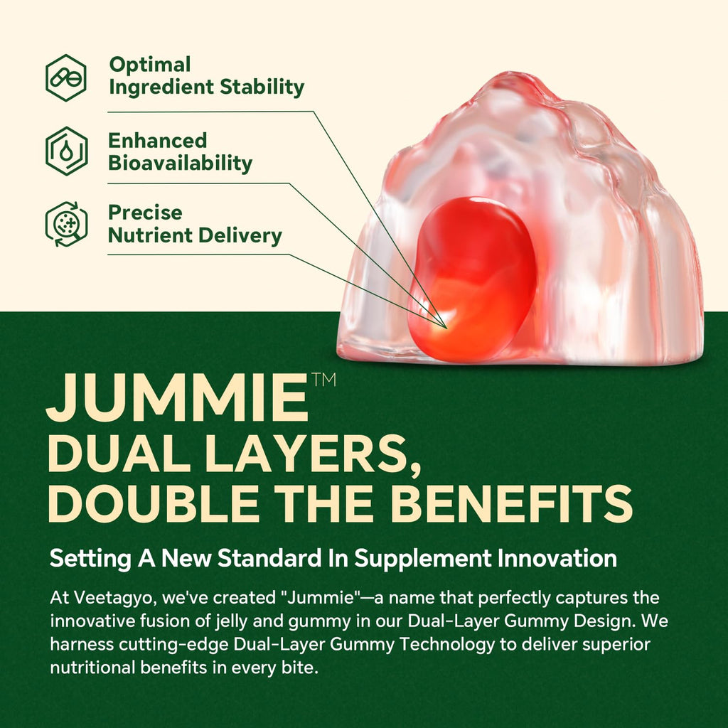 VEETAGYO Vegan 1200mg Omega 3 Gummies 60Cts