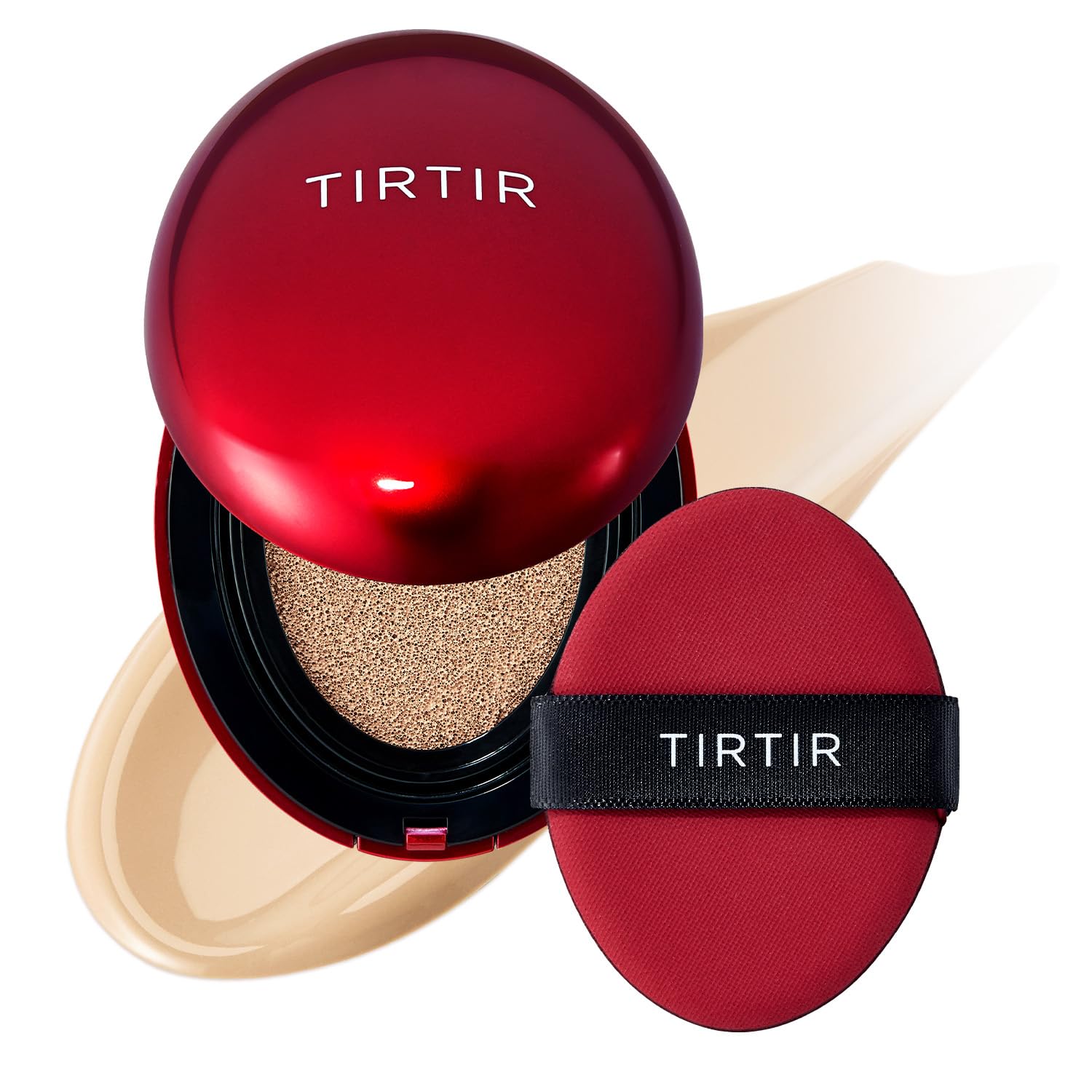 Buy now TIRTIR Mask Fit Red Cushion Foundation | Full coverage, Weightless, Skin fit, Satin Glow Finish, Korean Makeup BB Foundation, beauty, Tattoo cover up, Buildable (#21N Ivory, 0.63 Fl Oz) 21W Natural Ivory 0.15 Fl Oz (Pack of 1) at indiglob india