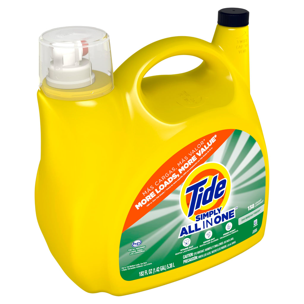 Buy now Tide Simply All-In-One Liquid Laundry Detergent, Refreshing Breeze Scent, 6 Loads, 10 fl oz at indiglob india