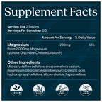 Doctor's Best High Absorption Magnesium Glycinate Lysinate Supplement for Sleep Support - Chelated Magnesium Tablets for Women & Men, 200mg per Serving, Supports Calm & Relaxation, Vegan - 240 Count