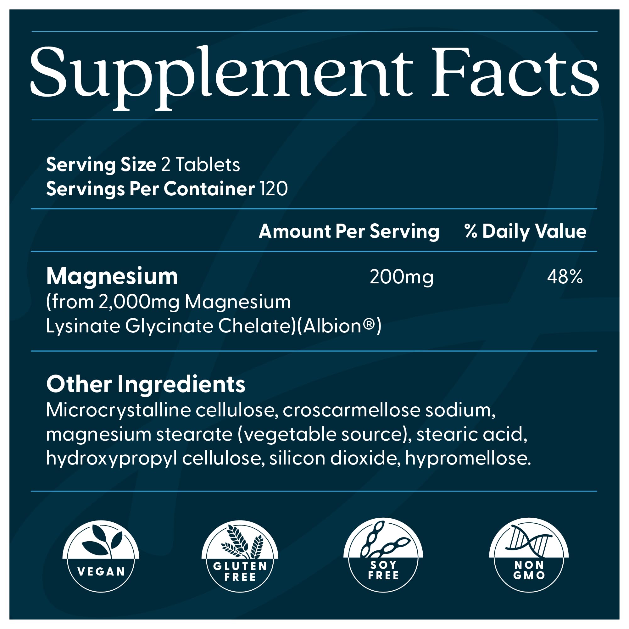 Doctor's Best High Absorption Magnesium Glycinate Lysinate Supplement for Sleep Support - Chelated Magnesium Tablets for Women & Men, 200mg per Serving, Supports Calm & Relaxation, Vegan - 240 Count