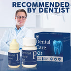 Dental Tooth Repair Kit with Zinc Oxide Eugenol Dental Cement, Temporary Filling Chips for Chipped Teeth, Loose Crowns, Cavities & Minor Tooth Repairs, Temporary Teeth Fix