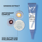 Buy now No7 Lift & Luminate Triple Action Under Eye Cream - Dark Circles Under Eye Treatment with Vitamin C & Collagen Peptide Technology - Helps Reduce Puffiness, Bags & the Appearance of Wrinkles (0.5 Oz) at indiglob india