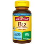 Nature Made Maximum Strength Vitamin B12 5000 mcg Softgels, 60 Softgels | Energy Metabolism Support Supplement for Men and Women, Helps Reduce Fatigue for Those Low in Vitamin B12, 60 Day Supply