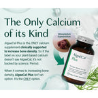 ALGAECAL Bone Builder Pack, Calcium + Strontium for Bone Density, 1 Month | Plant calcium (720mg) plus strontium, D3 (1600IU), K2 (100mg), magnesium (350mg) & 16 nutrients for bone density support.