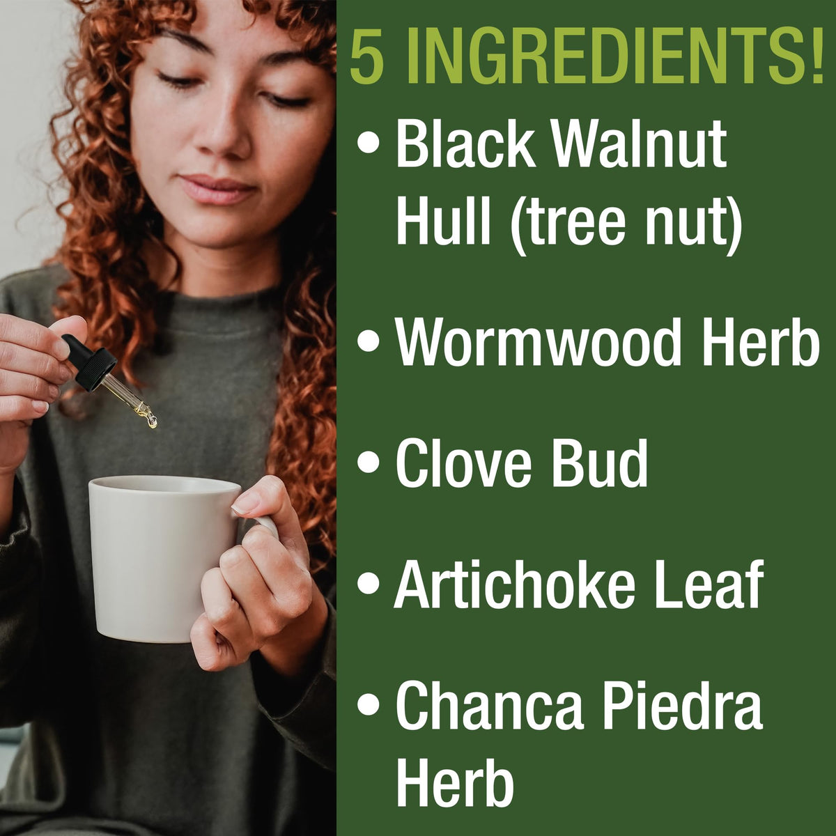 Wormwood Black Walnut Clove Cleanse for Humans Liquid Tincture Supplement