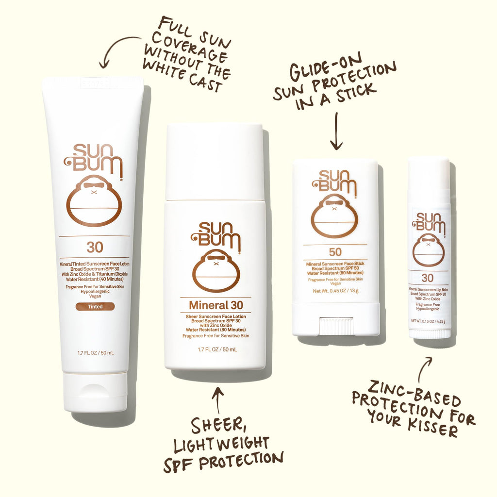 Buy now Sun Bum Mineral SPF 30 Tinted Face Sunscreen - Matte Primer - Broad Spectrum Moisturizing Sunscreen with Vitamin E - Hawaii 104 Act Compliant (Without Octinoxate & Oxybenzone) - Travel Size 1.7 oz at indiglob india