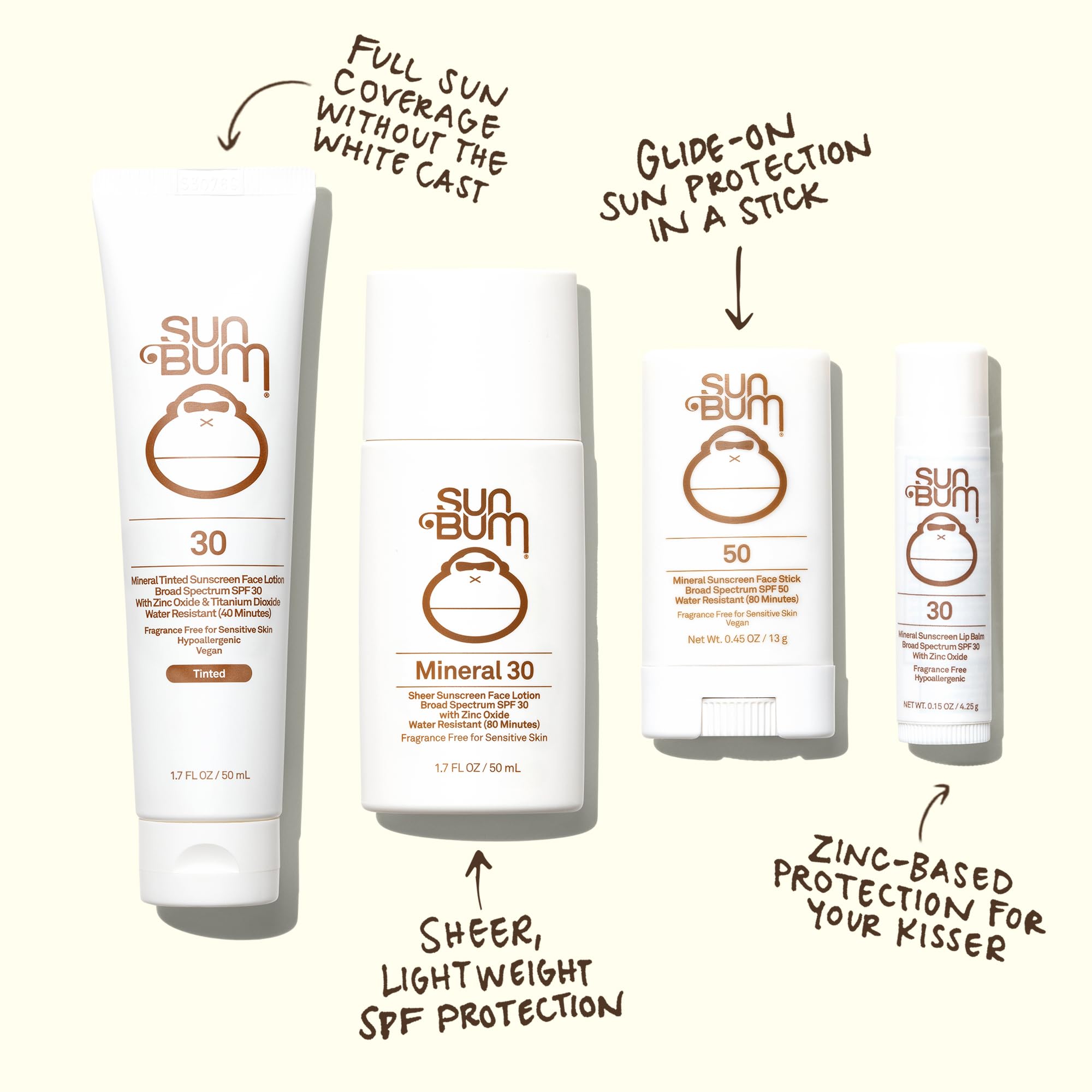 Buy now Sun Bum Mineral SPF 30 Tinted Face Sunscreen - Matte Primer - Broad Spectrum Moisturizing Sunscreen with Vitamin E - Hawaii 104 Act Compliant (Without Octinoxate & Oxybenzone) - Travel Size 1.7 oz at indiglob india