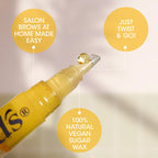 Nad's Eyebrow Shaper Wax Kit - Natural All Skin Types - Eyebrow Facial Hair Removal For Women