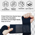 WOXVM 2 Pack Wrist Brace, Compression Wrist Support Splint for Women Men, Adjustable Wrist Strap Compression Wraps Fit Right Left Hand for Fitness, Carpal Tunnel Arthritis, Tendonitis, Wrist Pain