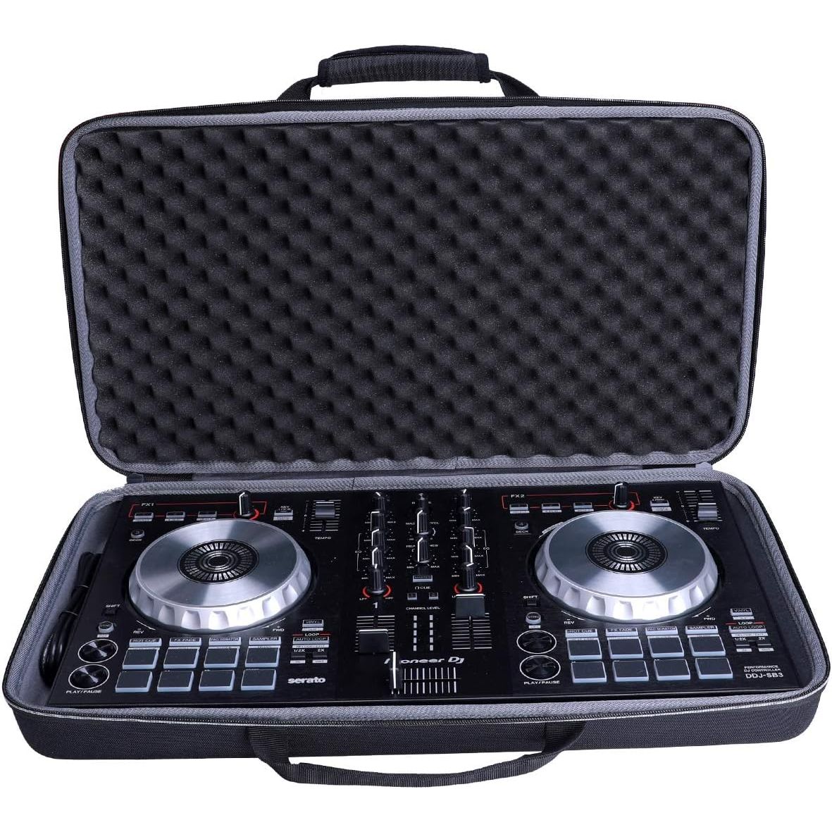 Buy now XANAD Case for Pioneer DJ DDJ FLX4 / DDJ-400 / DDJ-SB3 / DDJ-SB2 Portable 2-channel Controller or DDJ-RB Performance DJ Controller - Hard EVA Storge Bag(Black) Default at indiglob india