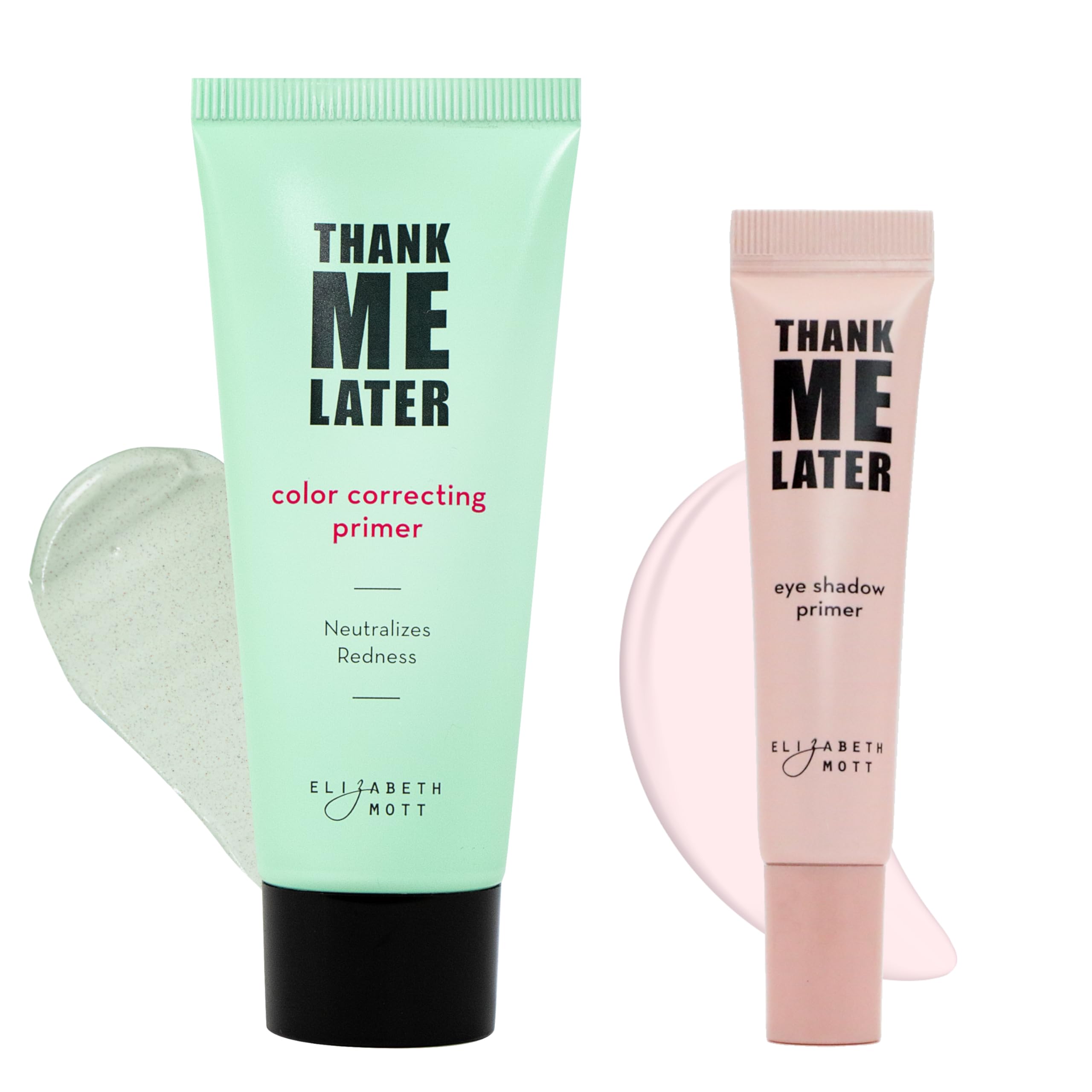Buy now Elizabeth Mott Thank Me Later Radiant Face Primer - Illuminating & Hydrating Makeup Base with Niacinamide for Dewy Skin - Long-Lasting, Oil-Free Formula, Lightweight & Cruelty-Free, 30g Color Correcting Face and Eye Set 1.41 Ounce (Pack of 1) at indiglob india