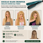SAOSA Hair Crimper, Ceramic Crimping Iron for Root Volume & 80s Stylish