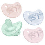 Buy now Chicco PhysioForma Silicone Orthodontic Pacifier, 0-6m | 100% Soft Silicone | Supports Breathing & Oral Development | Satin-Textured Nipple | Includes Sterilizing Case | BPA Free | Blue/Green, 2pk at indiglob india