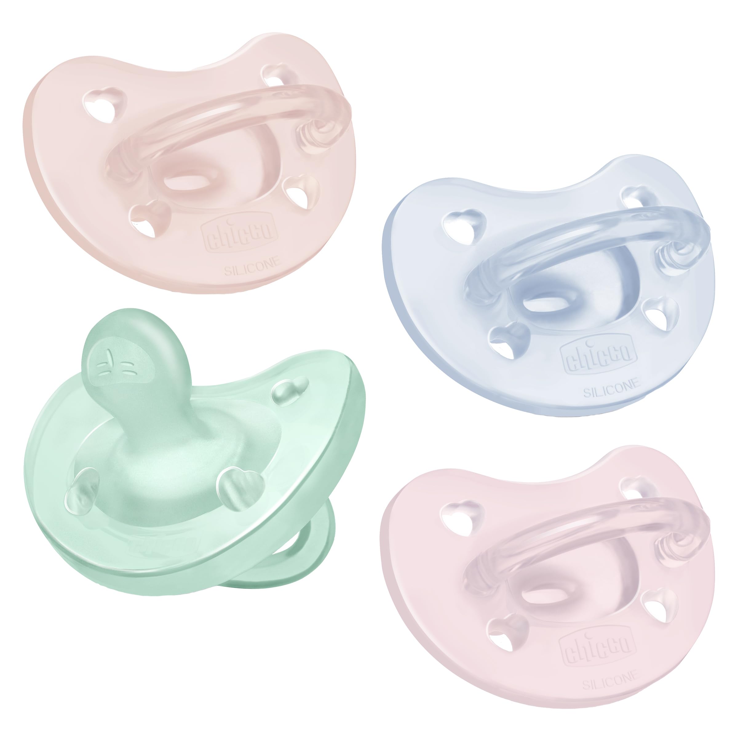 Buy now Chicco PhysioForma Silicone Orthodontic Pacifier, 0-6m | 100% Soft Silicone | Supports Breathing & Oral Development | Satin-Textured Nipple | Includes Sterilizing Case | BPA Free | Blue/Green, 2pk 0 to 6 months Spring Collection oz. at indiglob india