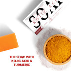 ORIENTLEAF Kojic Acid Soap, Turmeric Soap Bar, Fresh Citurs Scent, Gentle for face and body with Vitamin C, Shea Butter, Retinol, Olive Oil, Collagen (6 PACK)