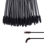 100 Pcs Disposable Eyelash Brushes for Eye Lashes and Makeup (Black)