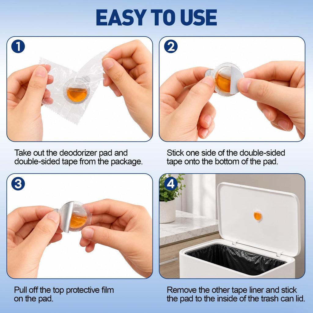 18 Pack Trash Can Deodorizer, Stick-On Air Freshener, 3 Fresh Scents