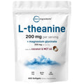 Micro Ingredients L-theanine 200mg Per Serving with Magnesium Glycinate | Made with Coconut & MCT Oil | 400 Softgels | 2-in-1 Formula | Amino Acid & Mineral Complex | Non-GMO, Gluten Free, Soy Free