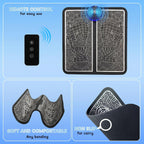 Foot Massager with Remote Control, Foot Stimulating Massage Mat Improves and Promotes Muscle Stimulator, 8 Modes 19 Levels, Foot Mat System for Pain Relief (KTR-4034)